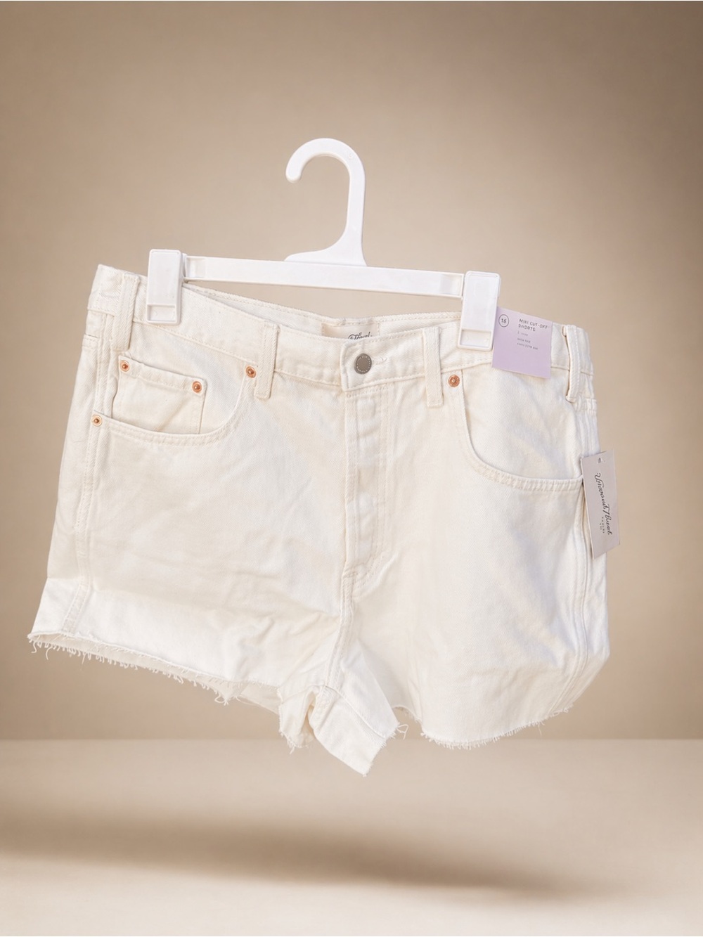 Universal Thread White Denim Cutoff Shorts